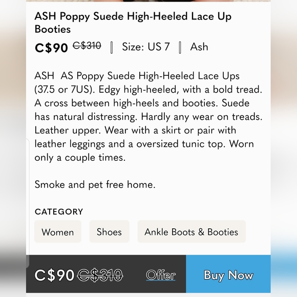 ASH Poppy Lace Up Suede Booties - Picture 8 of 8